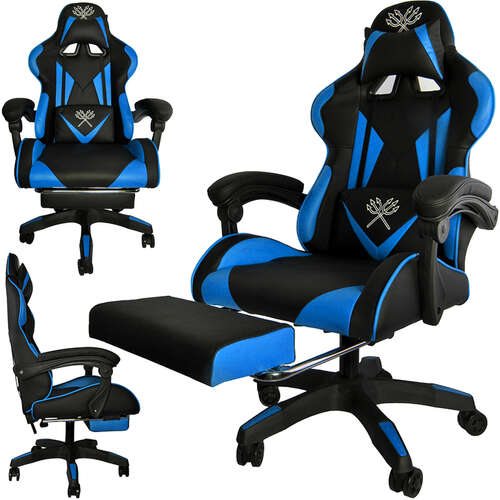 Gaming-Stuhl – schwarz und blau MALATEC